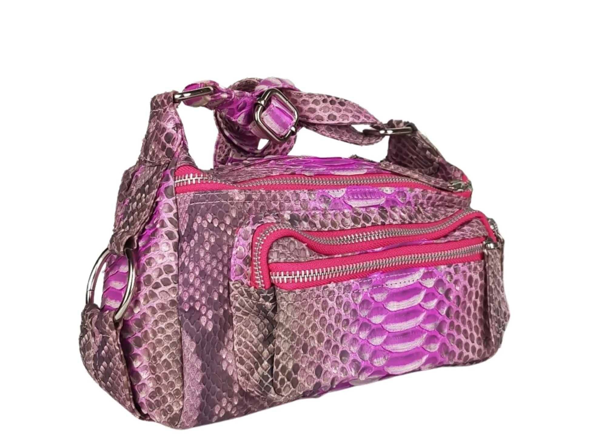 Snakeskin Shoulder Bag - Python Jacket by LFM Fashion