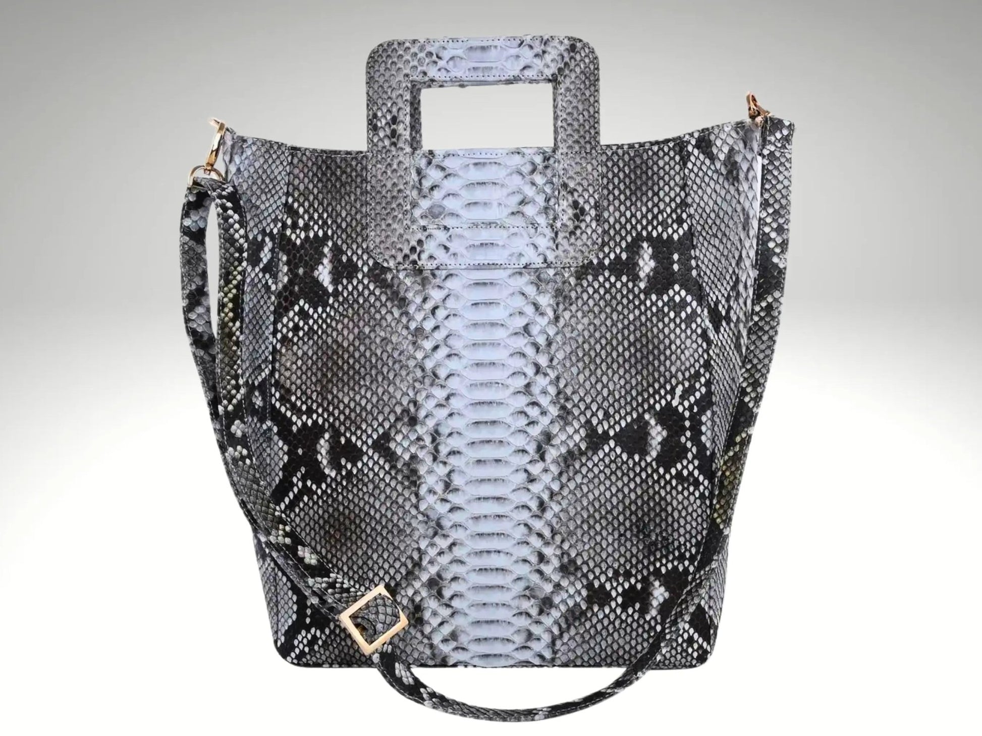 Snakeskin Tote Bag - Python Jacket by LFM Fashion