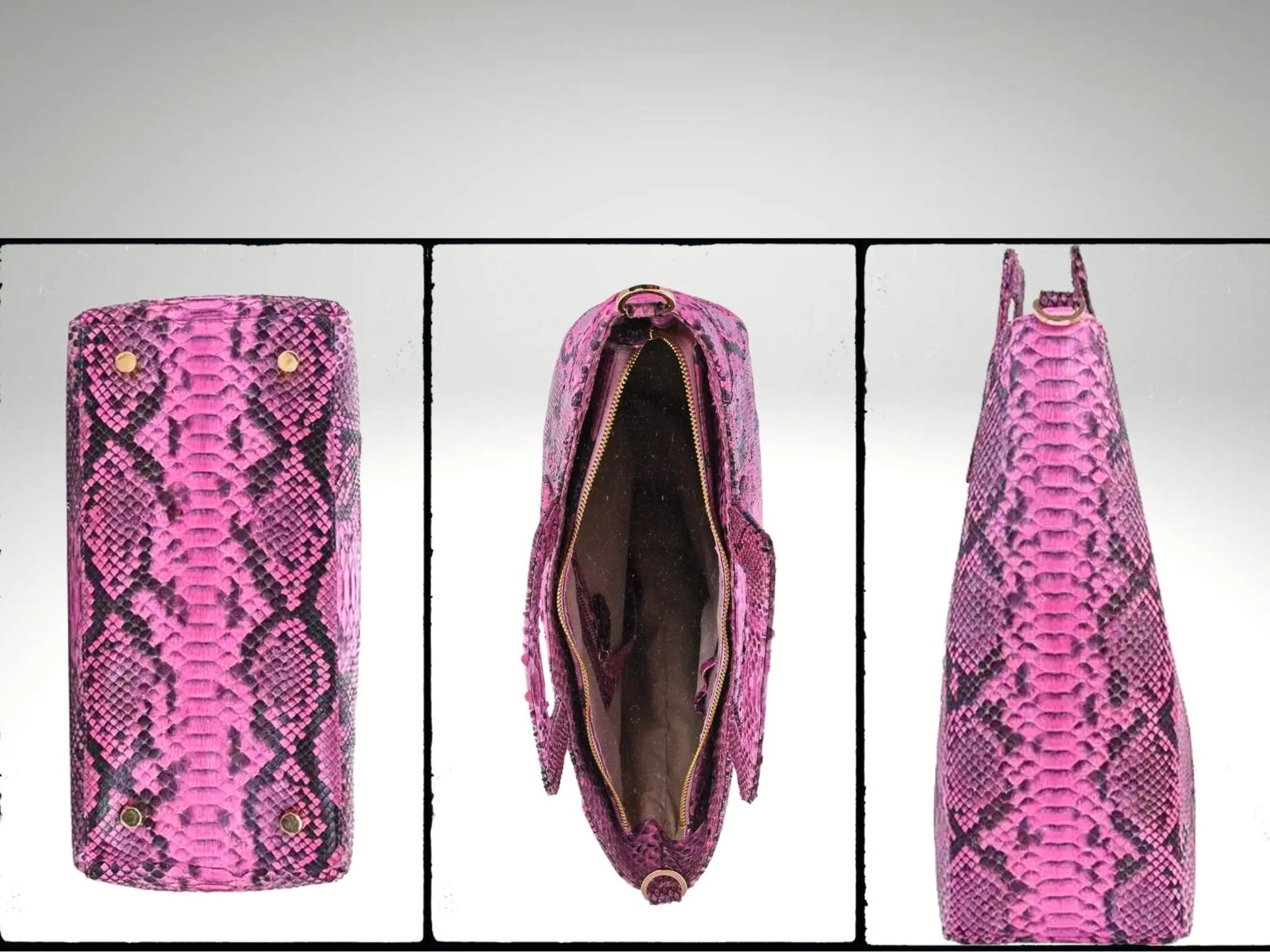 Snakeskin Tote Bag - Python Jacket by LFM Fashion