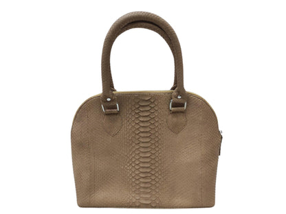 Laptop Bags Snakeskin Tote Laptop Bag,Trendy Work Bag,Fashionable Carryall Pastel Brown Python Jacket by LFM Fashion