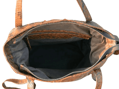 Snakeskin Tote Python Bag - Python Jacket by LFM Fashion