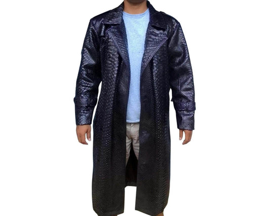 Snakeskin Trench Coats - LFM Fashion