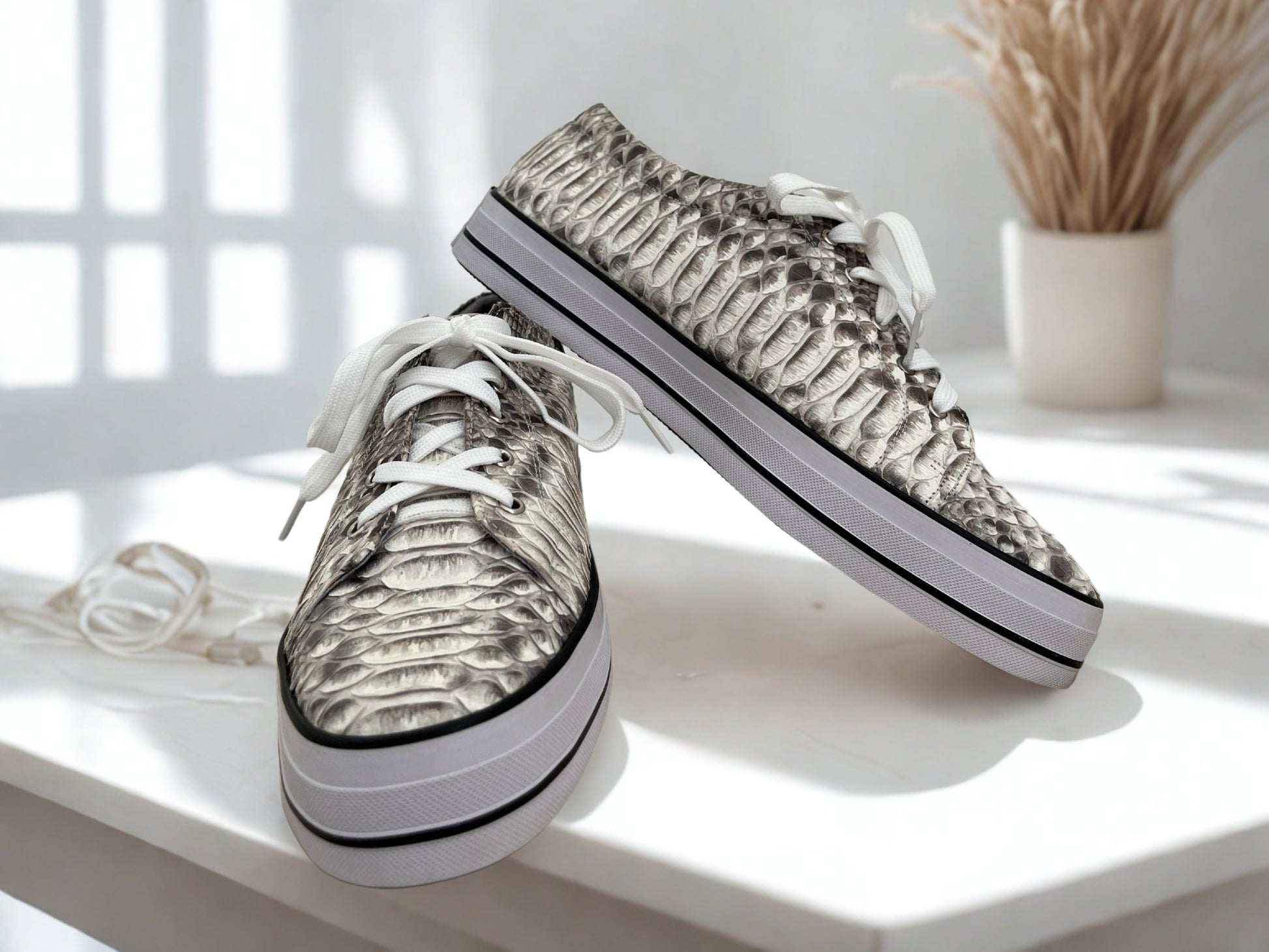 Snakeskin Sneakers Mens - 2