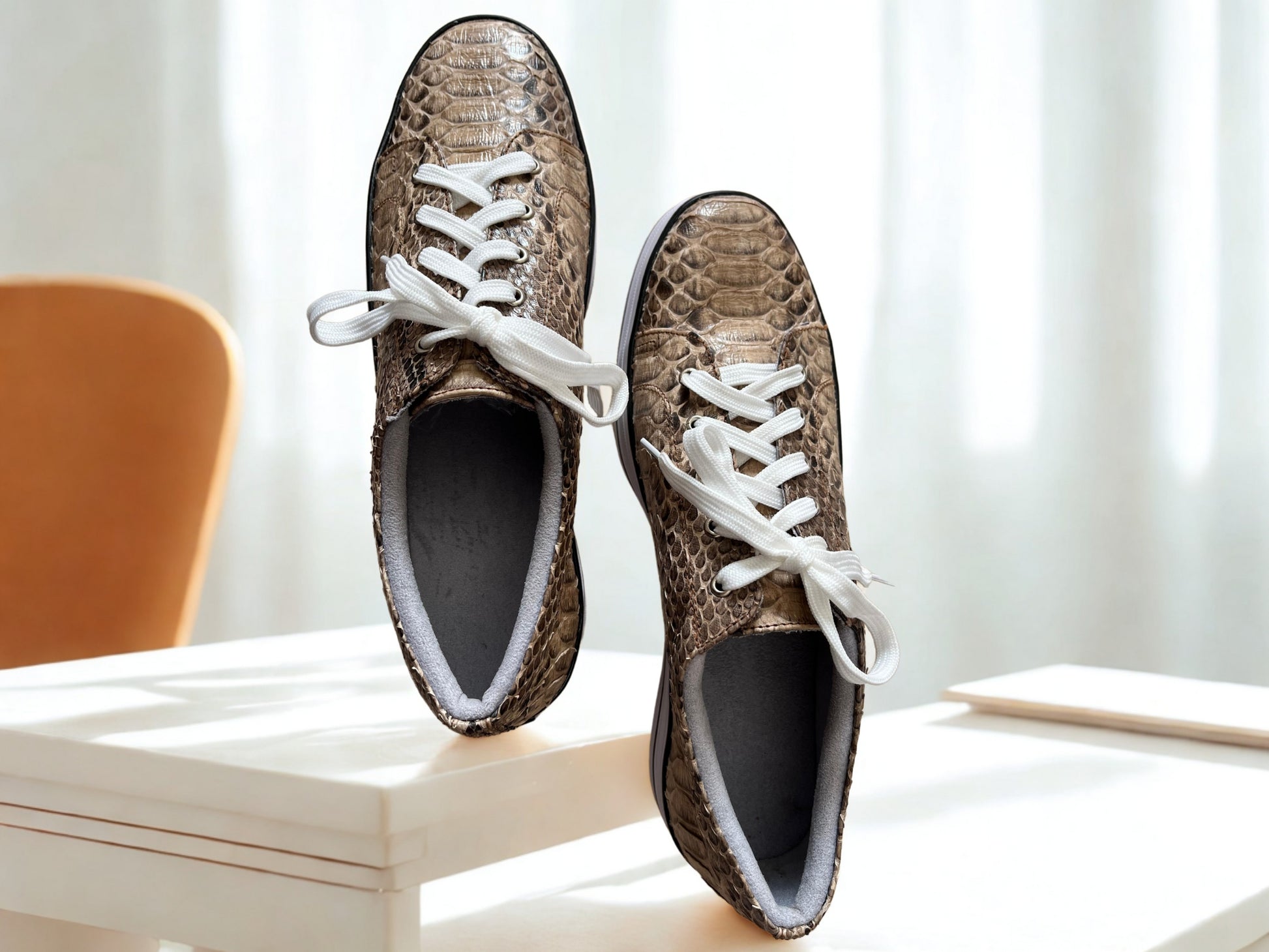 Snakeskin Sneakers Mens - 9